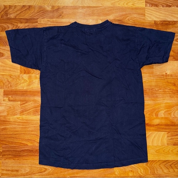 Rare Vtg Disney Store Embroidered Donald Duck & Goofy T Shirt Men’s Small Blue T - Picture 8 of 12